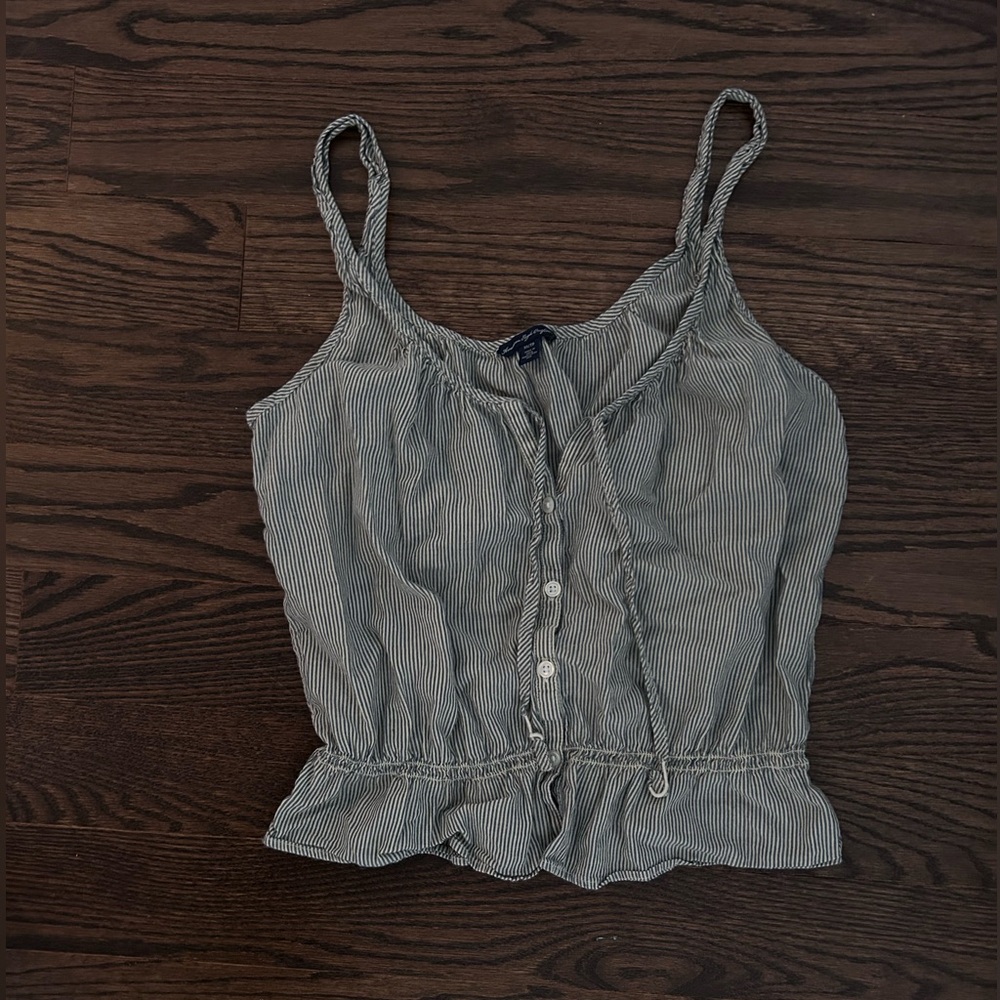 2000s Vintage American Eagle Peplum dainty top